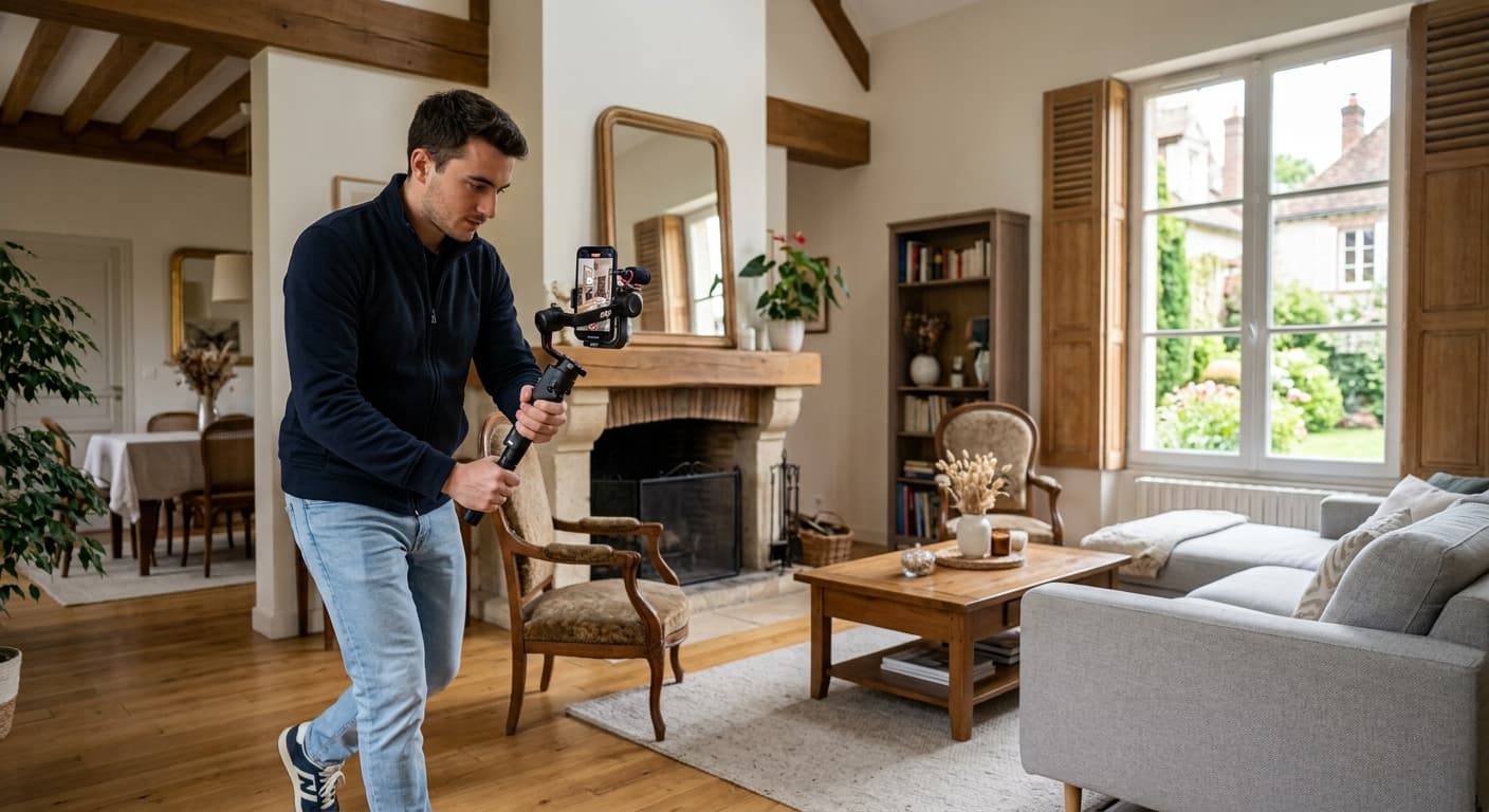 Tournage vidéo d'un bien immobilier pour Framora